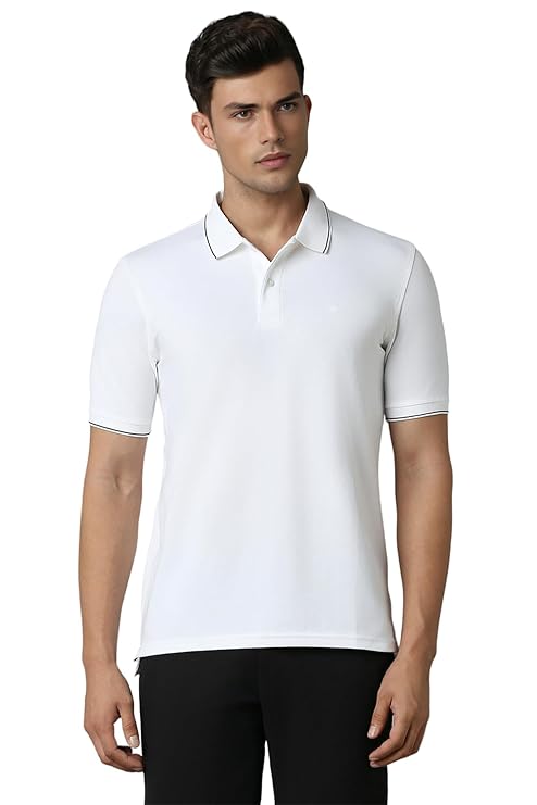 Louis Philippe Men's Cotton Regular Fit Solid Added Stretch for Comfort T-Shirt - Image 6