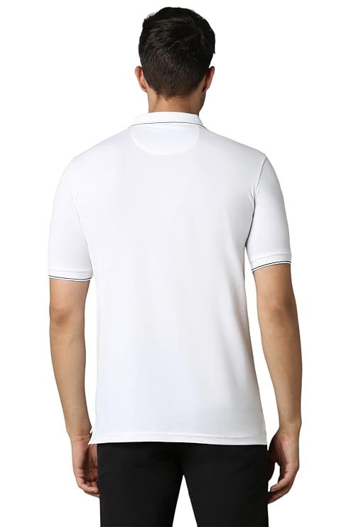 Louis Philippe Men's Cotton Regular Fit Solid Added Stretch for Comfort T-Shirt - Image 5