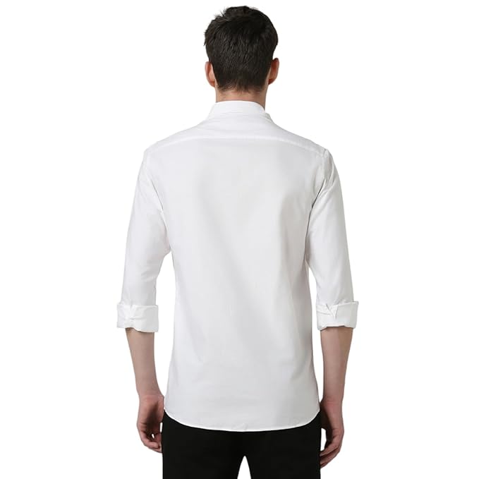 Peter England Men's Classic Slim Fit Full Sleeve Oxford Shirt | 100% Cotton - Image 6
