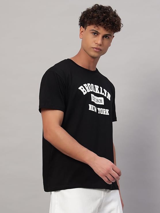 ENDEAVOUR WEAR Printed Half Sleeve Cotton T-Shirt for Men | Short Sleeve Round Neck T Shirt