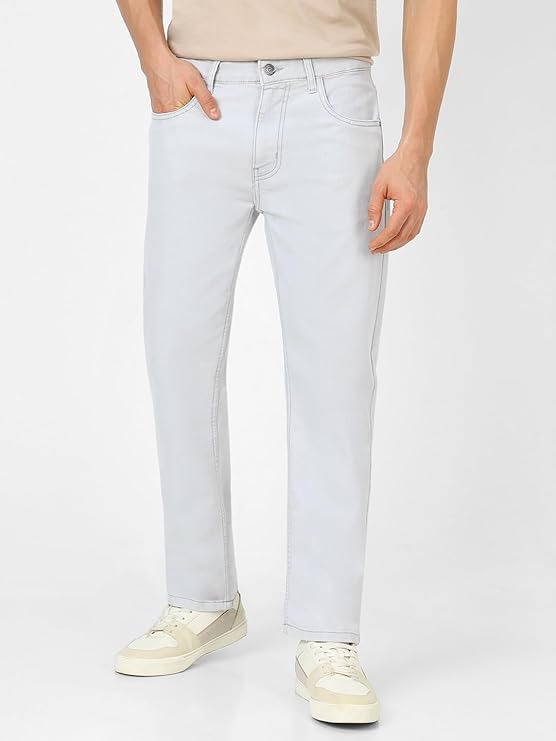 Urbano Fashion Men's Regular Fit Mid Rise Washed Jeans Stretchable - Image 3