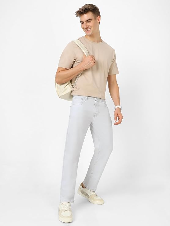 Urbano Fashion Men's Regular Fit Mid Rise Washed Jeans Stretchable - Image 4