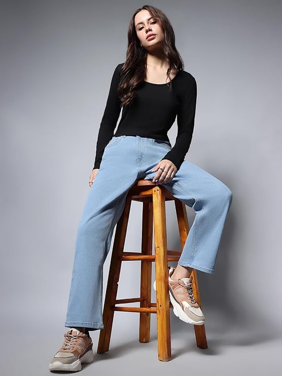HIGH STAR Women's Regular Fit Mid Rise Jeans - Image 3
